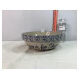 Blue Pottery Bowl