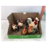 Rooster Napkin Holder & S&P Shakers