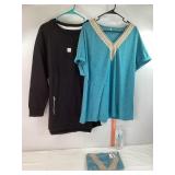 Sweatshirt Sz XL & 2 Ladies Shortsleeve Shirts 2X