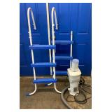 Pool Ladder & Pump