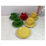 Fiestaware Cups & Saucers
