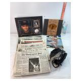 Baseball Glove & Cal Ripken Memorabilia