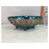 Carnival Glass Oval Fruit Bowl