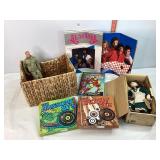 CD Sets, Dolls, Basket & Misc