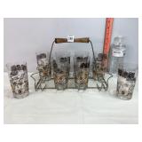 50th Anniversary Musselman Glasses w/Rack