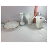 Assorted Milk Glass