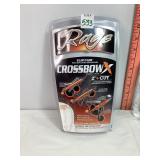 Rage Crossbox X Broadheads 2" Cut
