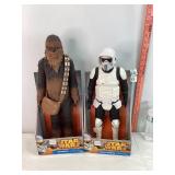 Star Wars Chewbacca & Scout Trooper, NIB