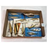 Vtg USSR Gold Foil Fishing Lures