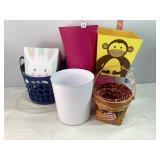 Assorted Baskets, Trashcans & 1 Longaberger