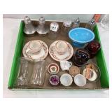 S&P Shakers, Miniature Cups & Saucers and Misc
