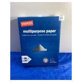 Unopened Staples Multipurpose Paper