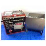 Kitchener 4.2 Gal Stainless Steel Meat Mixer