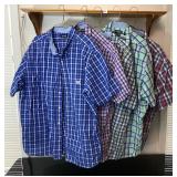 Sz 3XL Chaps Mens S Sleeve Dress Shirts