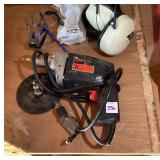 Earmuffs, Safety Glasses & Electric Drill