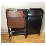 Card Table & 4 Asst Folding Chairs