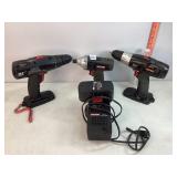 Craftsman 19.2v Impact Driver & 2 Drill Drivers