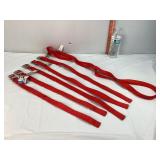 3 XL & 2 L Dog Collars & 1 Leash