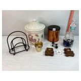Canisters, Corn Holders, Napkin Holder & Misc