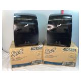 2 Scott Rolled Hand Towel Dispensers