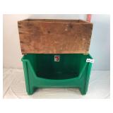 Multipurpose Stack Bin & Wooden Box