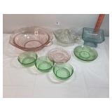 Depression Glass & Juicer