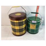 Cape Cod & Tartan Toter Metal Coolers