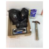 Hammer, 1/4' Tile Spacers, Kneepads & Misc