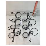 Wrought Iron Hanging Wine Racks