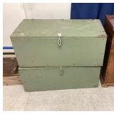 Wooden Military Footlockers