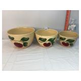 Nesting USA Pottery Bowls