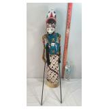 Indonesian 3-Dimensional Wooden Rod Puppet