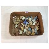 Ceramic Red Rose Tea Figures