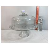 Glass Cake Plate/Punchbowl