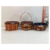 Longaberger 1997, 2001 & 2005 Inaugural Baskets