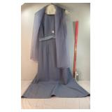 Blue Polyester Dress Sz 16