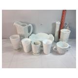 Assorted Milk Glass