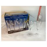 Eternity Platinum Crystal Stemware Set