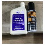 Battery Cleaner & Bar & Chain Oil