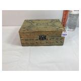 Hand Carved Wooden Box