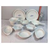 Asst Blue Cornflower & Other Corningware
