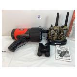 B&D Spotlight, Binoculars & Midland Radios