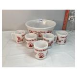 Tom & Jerry Bowl & Cups