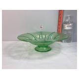 Fenton Uranium Green Glass Bowl