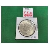 1922 Peace Dollar