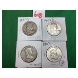 4 - 1957-1963 Franklin Half Dollars