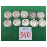 10 - 1961-1964 Roosevelt Dimes