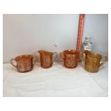 Carnival Glass Marigold Sugars & Creamers