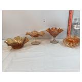 Carnival Glass Marigold Bowls
