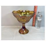 Indiana Glass Harvest Grape Pedestal Compote